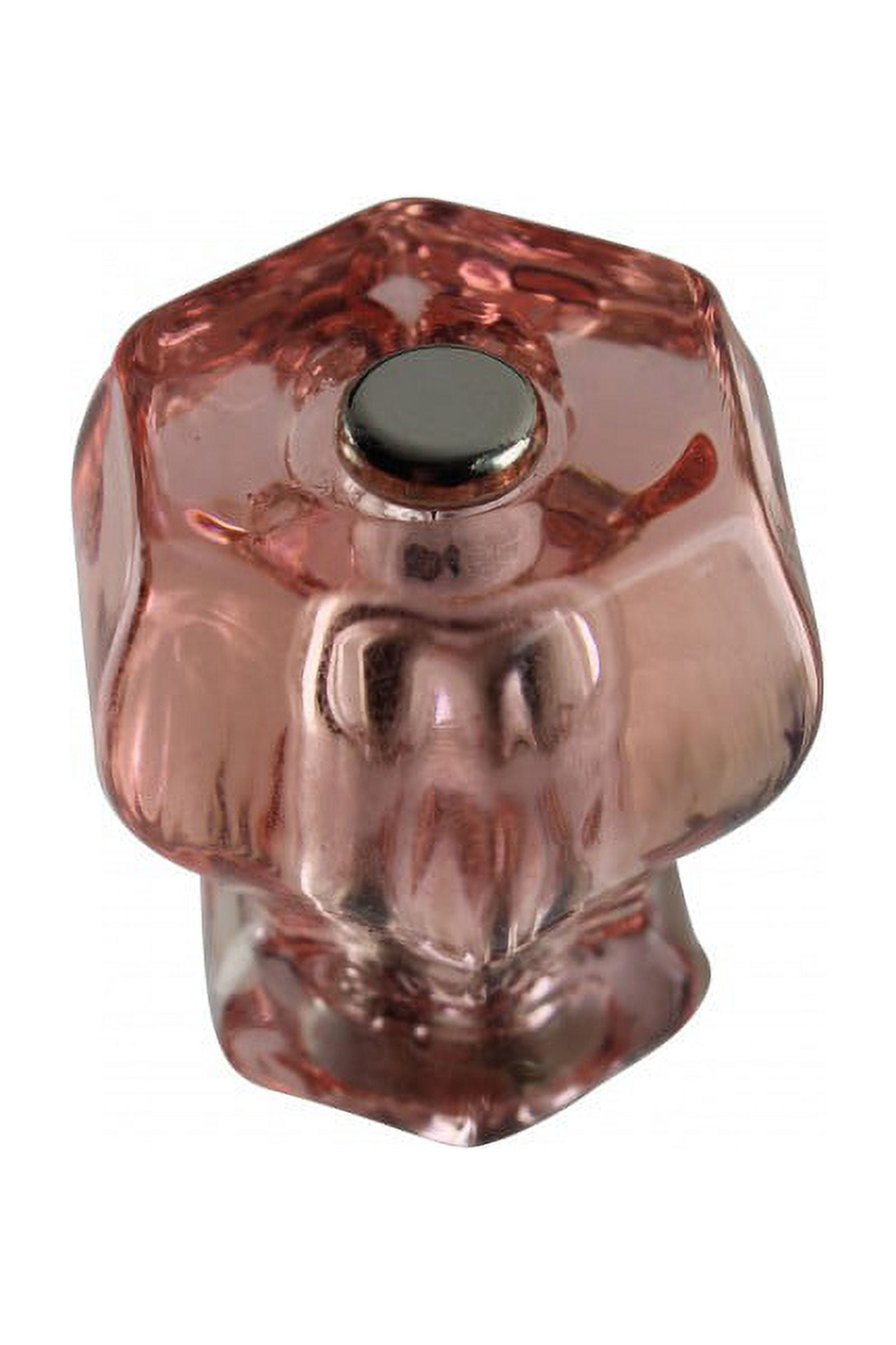 Kitchen Knob Pink Glass Depression 1 1/4" Dia Renovators