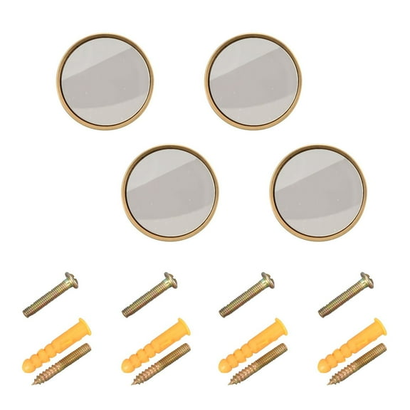 Kitchen Cabinet Knobs Cabinet Handles 1.25 inch Diameter Zinc Alloy Grey 4 Pack