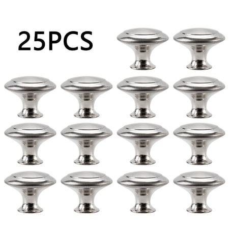 Kitchen Cabinet Knobs,Miuline Kitchen Cabinet Handle,Brushed Nickel Cabinet Handle,29.5mm Drawer Dresser Handle Cabinet Door Heavy Knob Silver Kitchen Cabinet Hardware