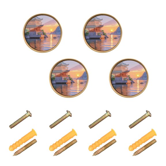 Kitchen Cabinet Knobs Tower on Riverside Cabinet Handles Zinc 1.25 inch Diameter 4 Pcs