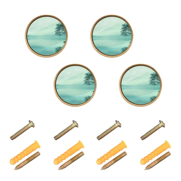 Kitchen Cabinet Knobs Tree on Lakeside Cabinet Handles Zinc 1.25 inch Diameter 4 Pcs