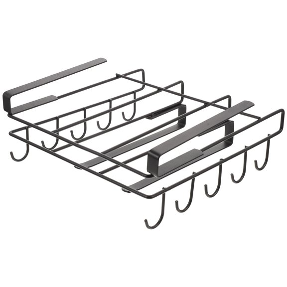 Ifundom Kitchen Storage Rack Mug Holder, Anti-Scratch Carbon Steel Cup Organizer, and Space-Saving