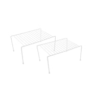 Kitchen Cabinet Shelf, Kitchen Organizer Rack Set of 2, Essentials White Wire Cabinet Shelf 10.5x7