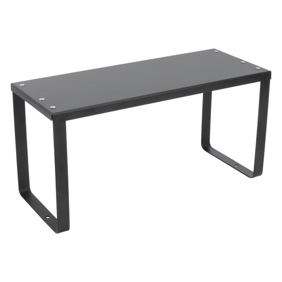 Kitchen Cabinet Shelves Pot Rack Shelf Storage Rack Cabinet Organizer 30X15CM Black