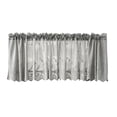 thumbnail image 1 of Kitchen Cafe Curtains, Sheer Lace Short Tiers 39x24in Rod Pocket Finished Voile Drapes for Small Windows Bathroom and Cafe Bistro Window Treatments, Gray, 1 of 7