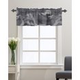 thumbnail image 1 of Kitchen Cafe Valance Curtain for Small Windows,Gray Military Camouflage Army Art Rod Pocket Short Valances Camo Forest Window Treatment Panel for Living Room/Bedroom/Bathroom,54x18in, 1 of 9
