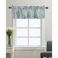 thumbnail image 1 of Kitchen Cafe Valance Curtain for Small Windows,Nautical Anchor Compass Lighthouse Rod Pocket Short Valances Vintage Quote on Teal Wooden Window Treatment for Living Room/Bedroom/Bathroom,42x12in, 1 of 8