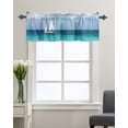 thumbnail image 1 of Kitchen Cafe Valance Curtain for Small Windows,Nautical Sailboat on Serene Ocean Rod Pocket Valances Marine Beach with Blue Sky Cloud Window Treatment Panel for Living Room/Bedroom/Bathroom,42x18in, 1 of 9