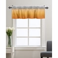 thumbnail image 1 of Kitchen Cafe Valance Curtain for Small Windows,Orange Gray Gradient Minimalist Art Rod Pocket Valances Modern Abstract Stripe Line Window Treatment Panel for Living Room/Bedroom/Bathroom,60x18in, 1 of 9