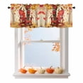 thumbnail image 1 of Kitchen Cafe Valance Curtain for Small Windows,Autumn Maple Leaf Tree Rod Pocket Short Valances,42x18in, 1 of 9