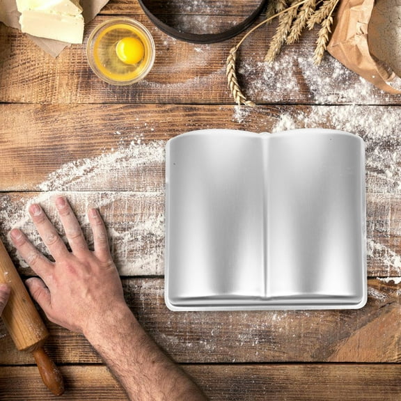 PENIKOKO NonSticky Aluminium Alloy Cake Pan for Baking Grey Mold for Mousse and Cheesecake 9 in