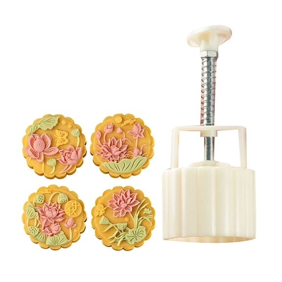 Kitchen Cakes Molding Set Delicate Patterned Delight Treat Crafting Molds Manual Pastries Press Embosser