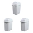 Kitchen Can Swing Top Garbage Buckets Rack Sack 5 Bags 55 Industrial
