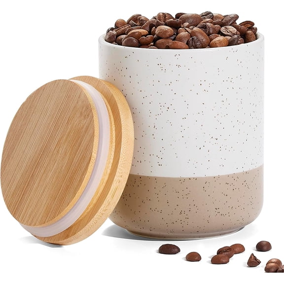 Kitchen Canister for Counter, Ceramic Food Storage Containers with Lids