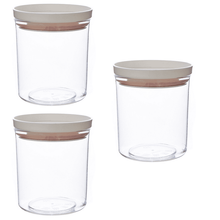 Kitchen Canisters Set, Airtight Glass Jars, Glass food Storage Containers  for Kitchen & Pantry Organization, Cookie, Coffee, Pasta, Nuts and Spice