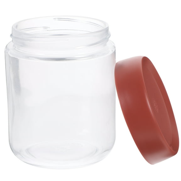 Kitchen Canisters Terrariums Kitchen Supply Tea Storage Canister Sealed Jar Tea Pot Red Glass