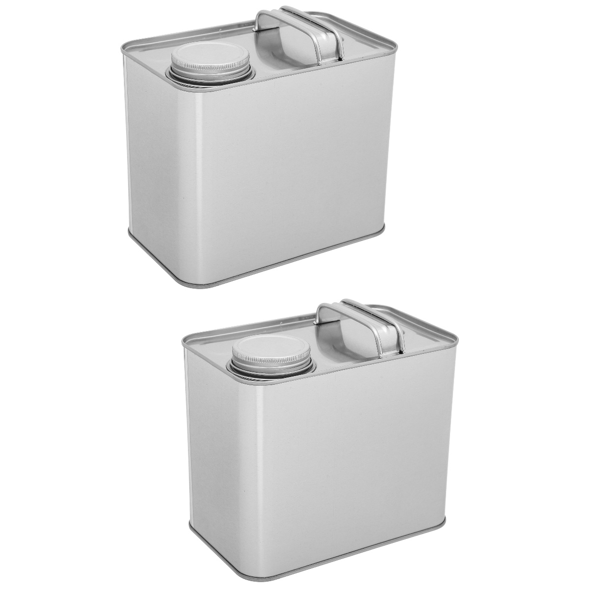 Kitchen Canisters for Countertop 2 Pack Iron Cans with Handles Oneway