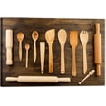 thumbnail image 1 of Kitchen Canvas Wall Art Kitchenware Picture Dining Room Canvas Painting for Home Wall Decor, Spoon Cooking Utensil Framed Artwork for Kitchen Restaurant Wall Decoration Ready to Hang (12" Hx18 W), 1 of 6