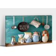 thumbnail image 1 of Kitchen Canvas Wall Art - Rustic Kitchen Pictures for Wall Decor, Farmhouse Kitchen Scene Pictures For Kitchen, Kitchen Art Picture Framed Canvas Print For Dining Room 12x18, 1 of 6