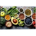 thumbnail image 1 of Kitchen Canvas Wall Art Vegetable Ingredients Picture Dining Room Canvas Painting for Home Wall Decor, Vegetable Framed Artwork for Kitchen Restaurant Wall Decoration Ready to Hang (12" Hx18 W), 1 of 6