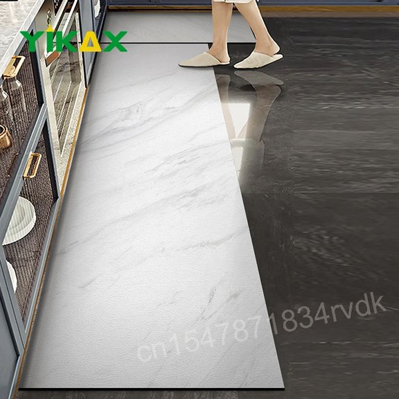 Kitchen Carpet Texture Floor Design Mats Living Room Balcony Bathroom Carpets Doormat Hallway Bath Mats Marble Non-slip Rugs