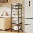 thumbnail image 1 of Kitchen Cart Rolling Storage Organizer 6-Tier Utility Shelf Mobile Trolley with Wheels for Pantry Bathroom Garage Laundry Room Space-Saving Multifunctional Household Rack, 1 of 5