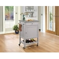 thumbnail image 1 of Kitchen Cart With Stainless Steel Top, Gray, 1 of 1