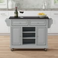 thumbnail image 1 of Kitchen Cart in Ultimate Grey with Black Granite Top, 1 of 6