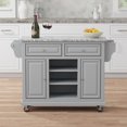 thumbnail image 1 of Kitchen Cart in Ultimate Grey with Grey Granite Top, 1 of 6