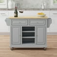 thumbnail image 1 of Kitchen Cart in Ultimate Grey with Wood Top, 1 of 6