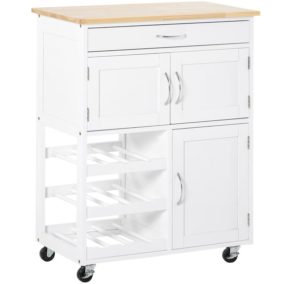 Kitchen Cart with Additional Chopping Board / Extra Space for Food Preparation