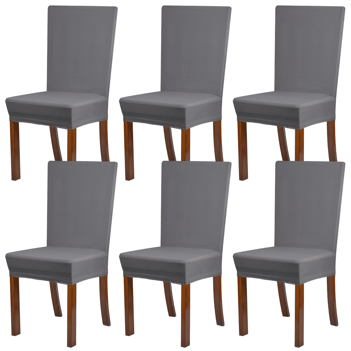 Kitchen Chair Covers for Dining Room Set of 6, Stretch Spandex Dining Room Chair Slipcovers