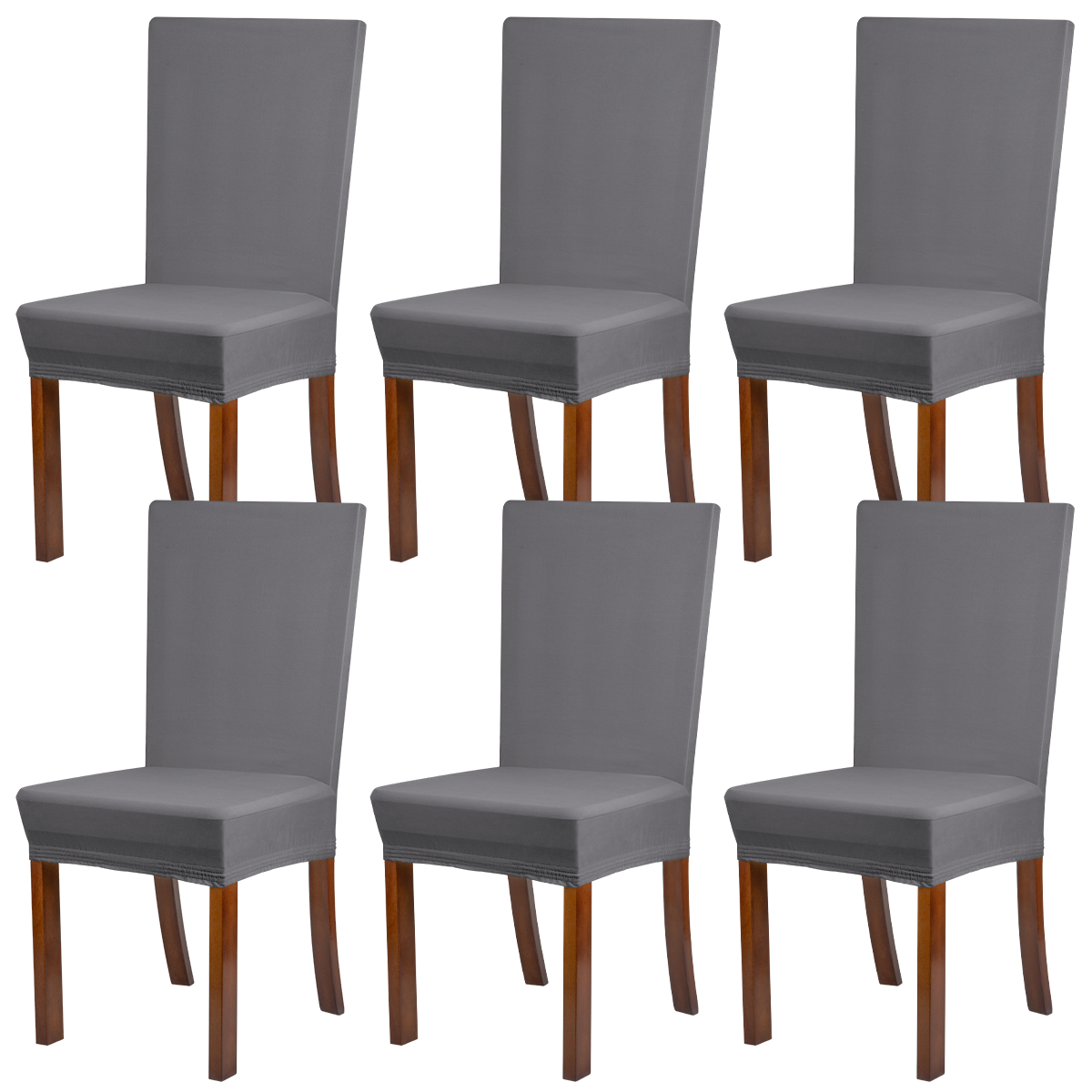 Amazon oloepfo chair covers for dining room chair covers set of 6 stretch spandex kitchen chair protector slipcover removable washable