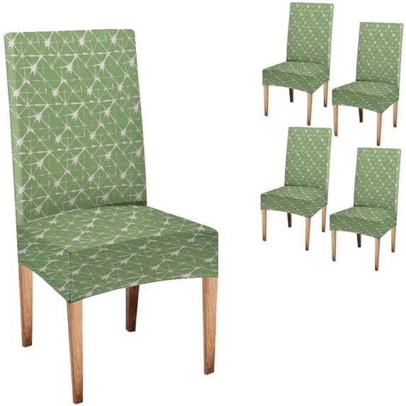 Kitchen Chair Covers Set of 4 Boho Watercolour Tie Dye Texture Printed Dining Chair Covers Removable Stretch Elastic Chair Covers for Dining Room