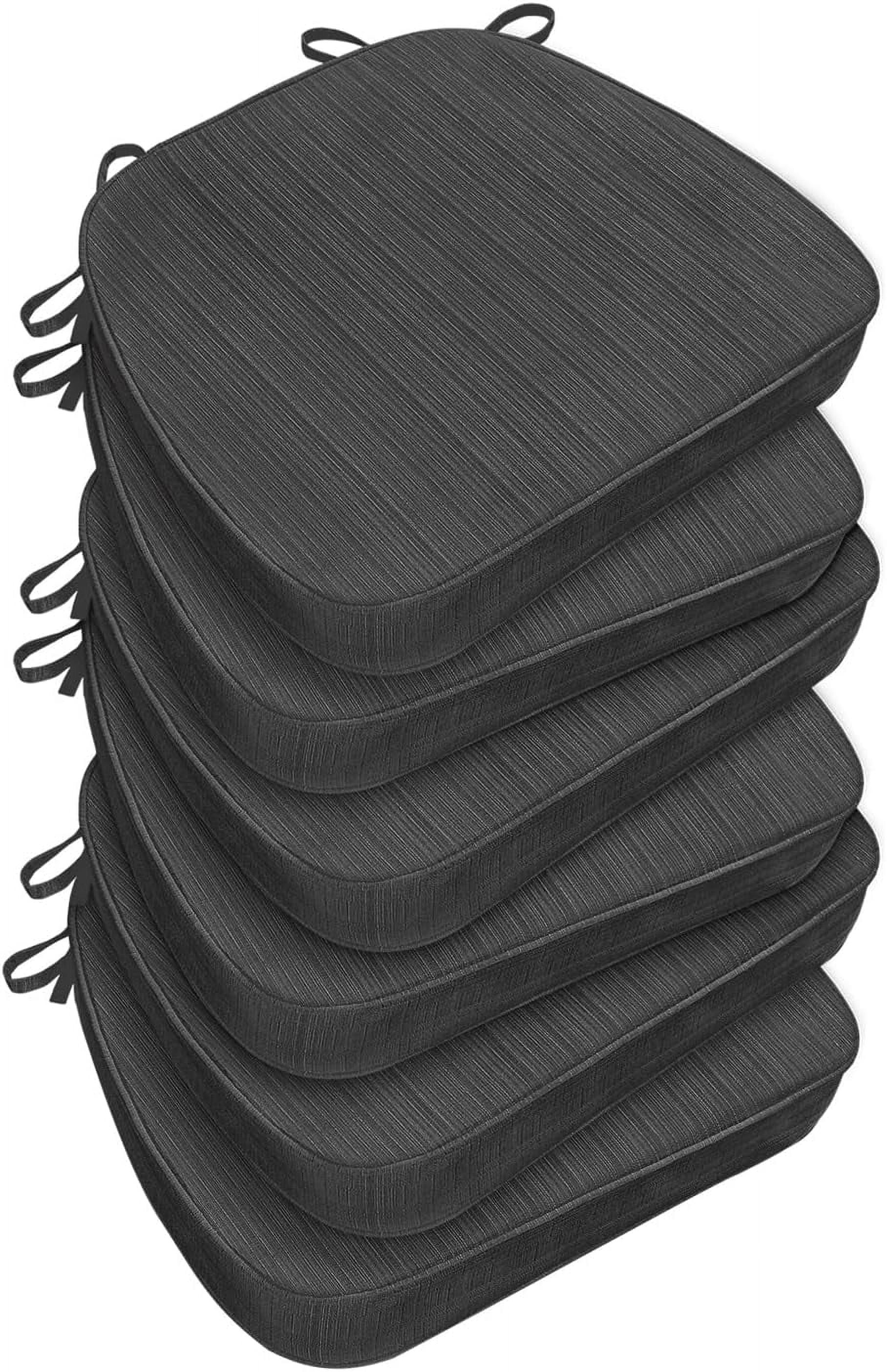 Kitchen Chair Cushions Set of 6, Indoor Chair Cushions for Dining