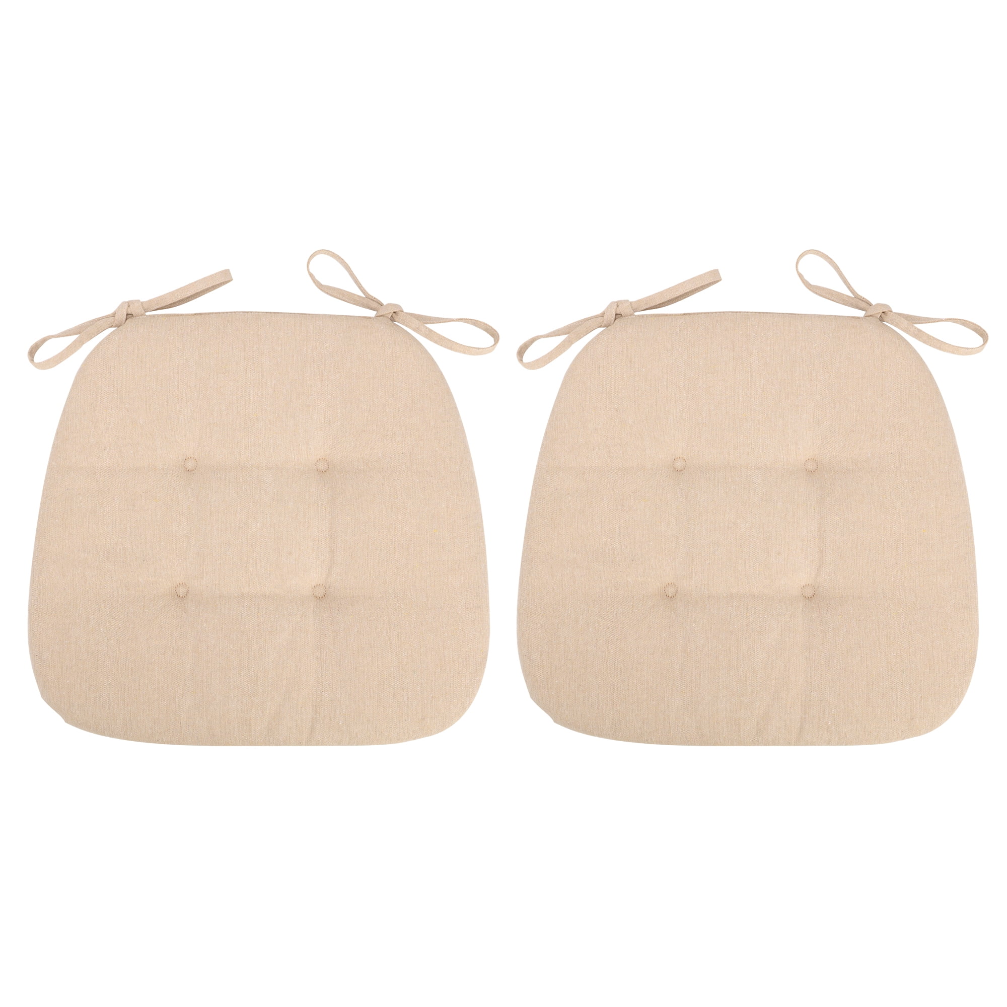 Kitchen Chair Cushions with Tie, Cushion and Dining Room Chair Pad 16.92 x 16.14 Inches Non Slip