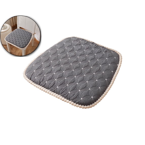 Kitchen Chair Cushions with Ties, Chair Pad for Dining Chair, Seat Cushion for Kitchen Chair, Grid Dining Room Chair Cushion for All Season
