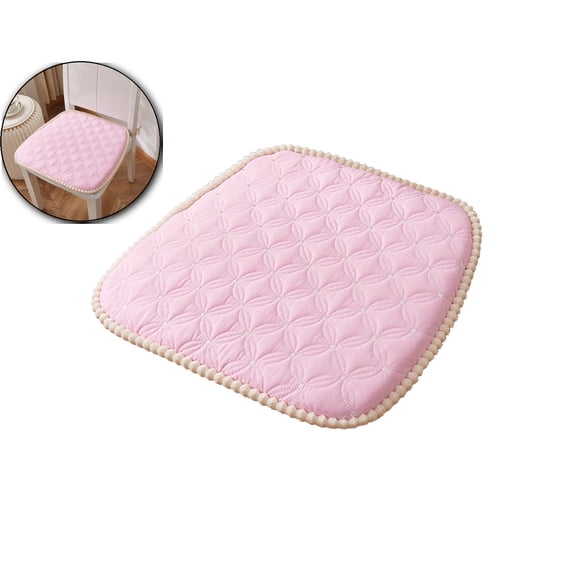 Kitchen Chair Cushions with Ties, Chair Pad for Dining Chair, Seat Cushion for Kitchen Chair, Grid Dining Room Chair Cushion for All Season