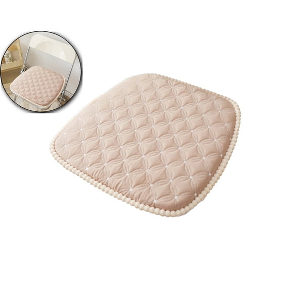 Kitchen Chair Cushions with Ties, Chair Pad for Dining Chair, Seat Cushion for Kitchen Chair, Grid Dining Room Chair Cushion for All Season