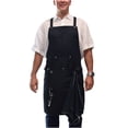 thumbnail image 1 of Kitchen Chef Apron for Men with Pockets | Professional Grade | Made for Cooking, Servers, Waitress , BBQ, Grill, Work, Comfortable with Cross Back Straps, Quick-Release | Aprons for Women with Pockets, 1 of 8