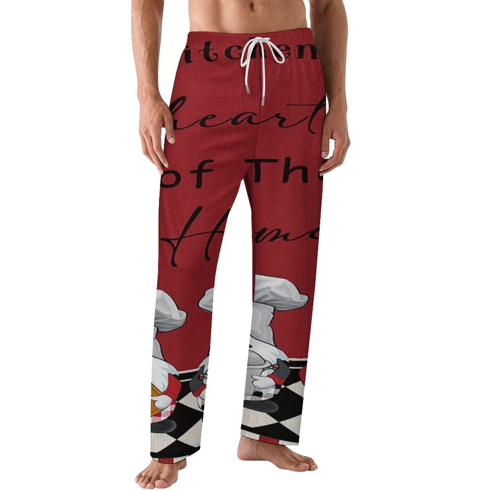 Kitchen Chef Red White Black Plaid Mens Pajamas Pajama Pants Mens ...