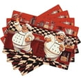 thumbnail image 1 of Kitchen Chef Table Placemats Set of 4 Abstract Funny Chef Kitchen Cook Chef with Gourmet Theme Indoor Outdoor Table Placemat for Holiday Banquet Kitchen Table Decor, 1 of 6