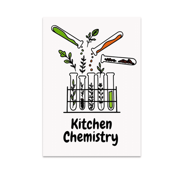 Kitchen Chemistry Culinary Lab Wall Art - Science Enthusiast - 13x19 Poster Print