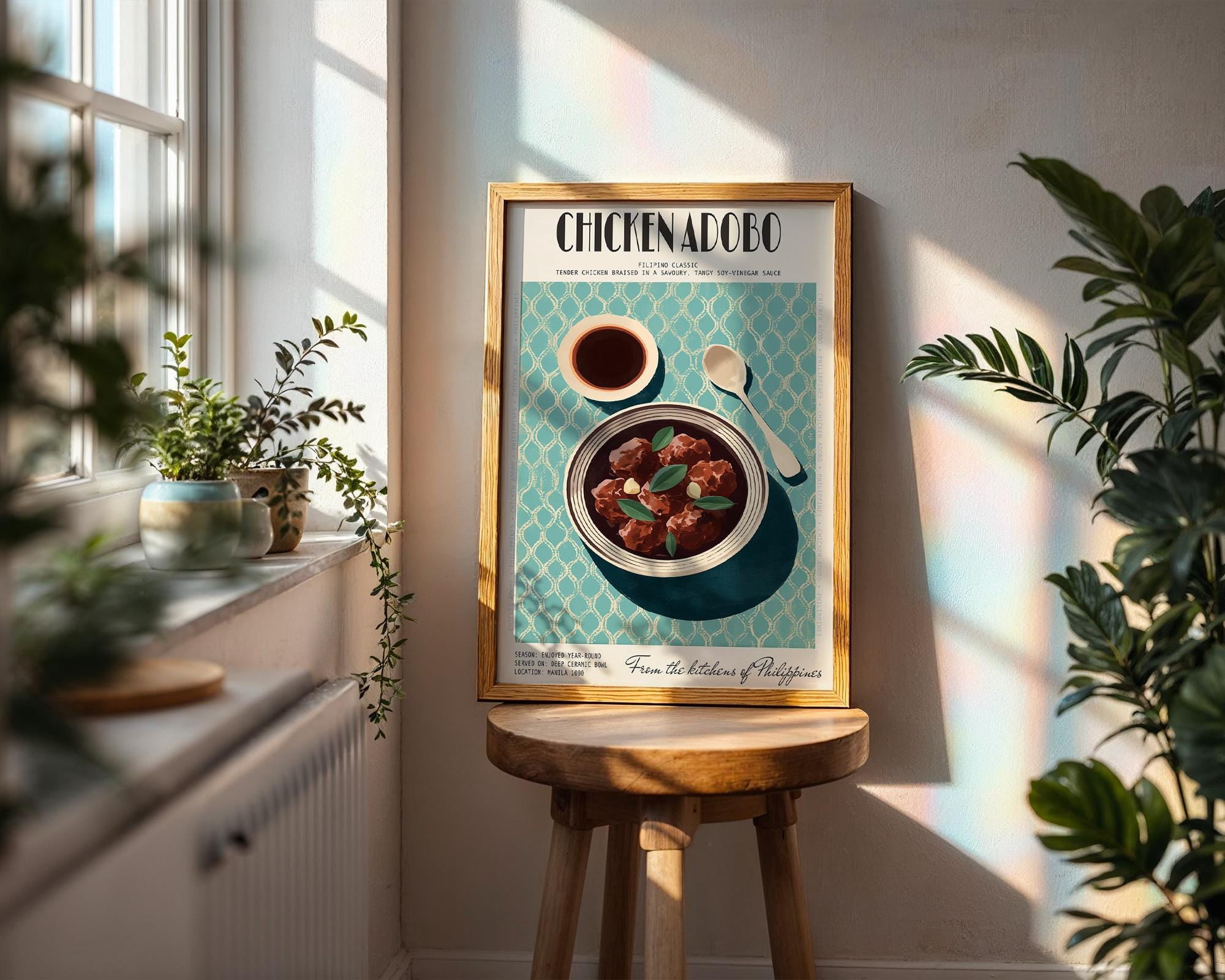 Kitchen Chicken Adobo Savoury Food Poster , Poster Print Only - Walmart.com