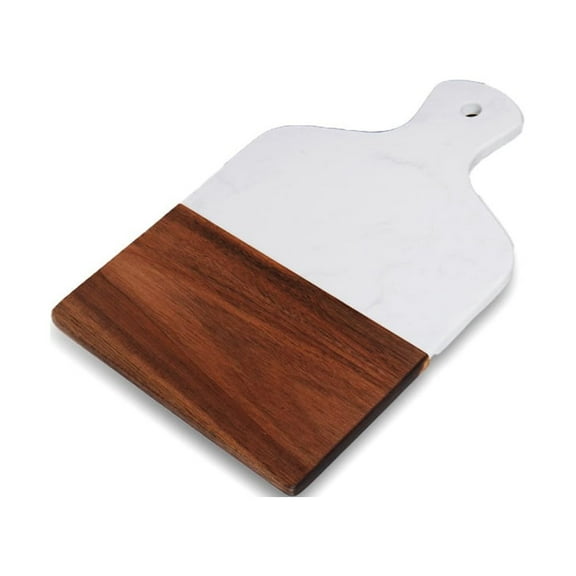 Kitchen Chopping Board Splicing Marble Wood Cutting Board Steak Fruits Serving Board With Handle