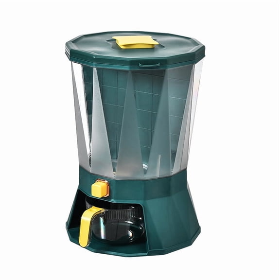 Kitchen Classification: Rotating Rice Bucket, Five Grains, Miscellaneous Grains, Grid Pressing, Sealed Container, Household Moisture-proof and Insect Proof Plastic Rice Storage Bucket