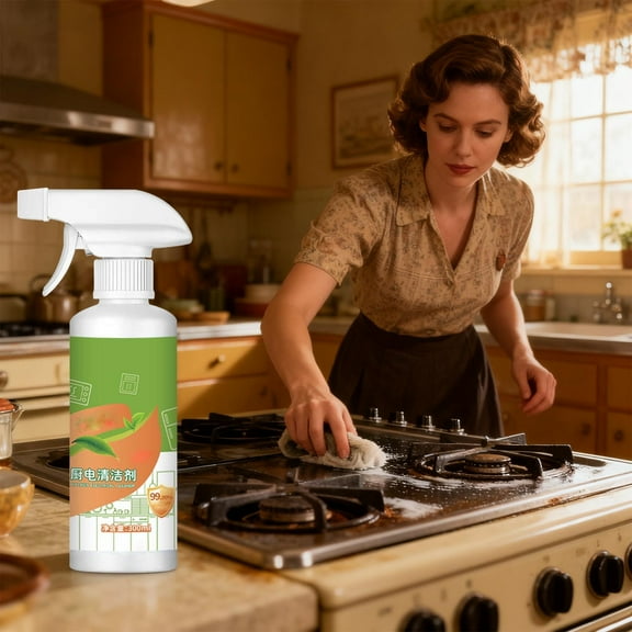 Kitchen Cleaner,Kitchen Appliance Cleaner,Oven Cleaner Heavy Duty For Kitchen Appliances, Household, Oven, Stove, Range Hood