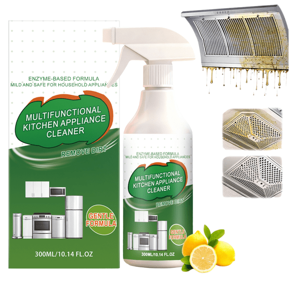 Kitchen Cleaner Remover Spray, Kitchen Multi-Purpose Foam Cleaner Spray, Heavy Duty Kitchen Oil Stains Spray for Kitchen, Household, Oven, Stove, Range Hood