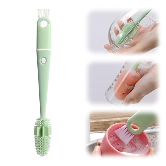 Kitchen Cleaning Brush,4 In 1 Cup Lid Cleaning Brush Portable Multipurpose Bottle Cleaner Brush Sets Household Mini Cleaner Brush Set For Cups Lids Bottle