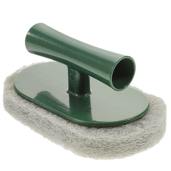 Kitchen Scrubbing Brush with Handle, Household Cleaning Scrubber Pad for Dishes and , Random Color